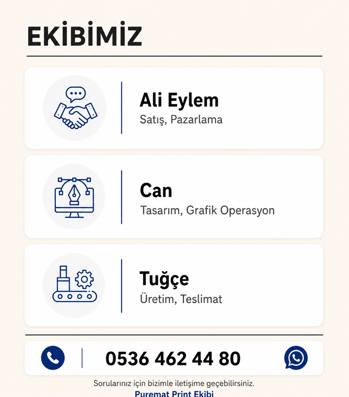 PureMatPrint ekibi atölyede çalışırken
